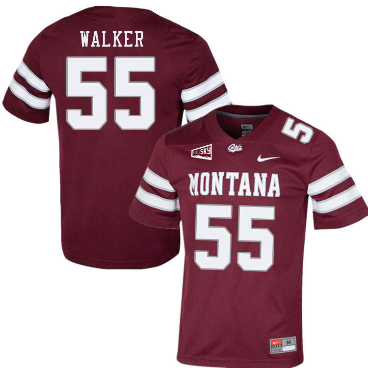 Montana Grizzlies #55 Chris Walker College Football Jerseys Stitched Sale-Maroon